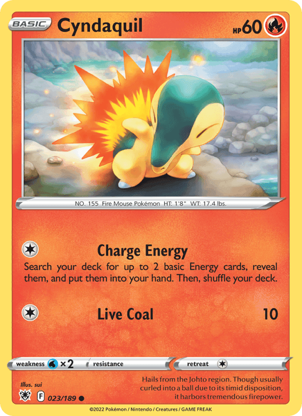 Astral Radiance の 023 番、Cyndaquil
