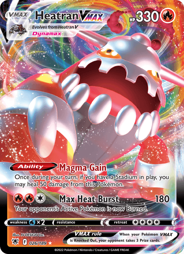 Heatran VMAX, carte 026 de Astral Radiance