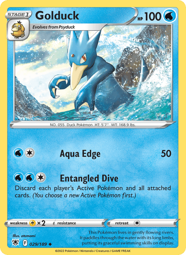 Golduck, card 029 from Astral Radiance