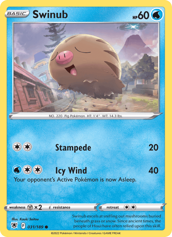 Swinub, card 031 from Astral Radiance