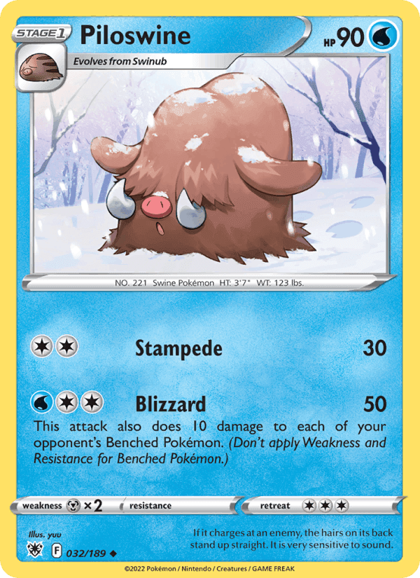 Piloswine, carte 032 de Astral Radiance