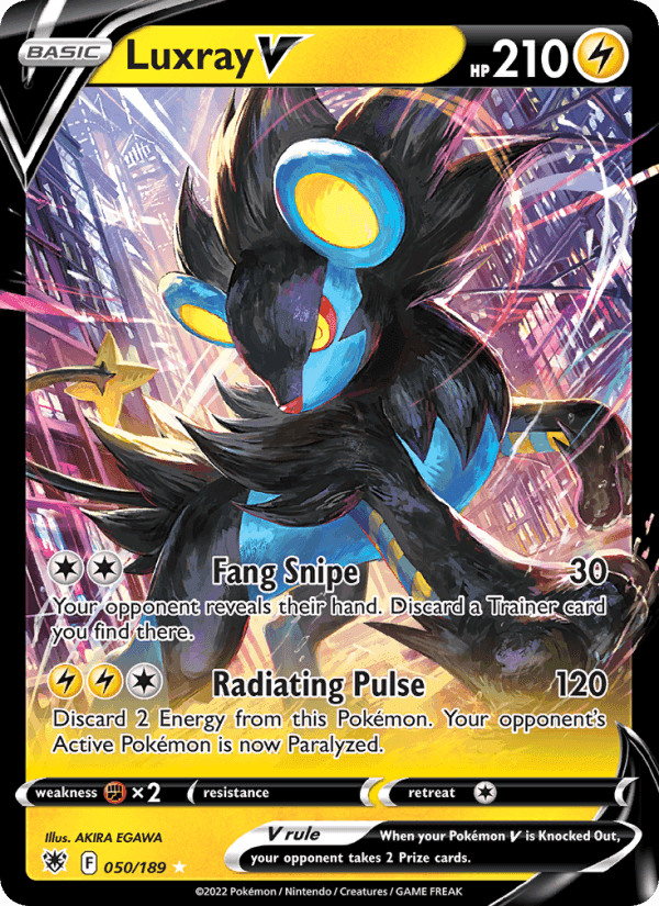 Luxray V, card 050 from Astral Radiance