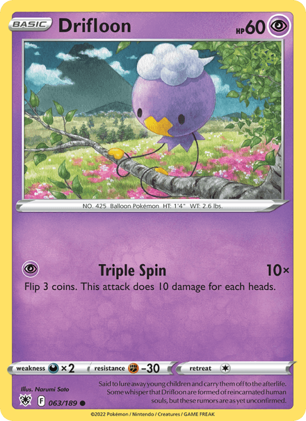 Drifloon, card 063 from Astral Radiance