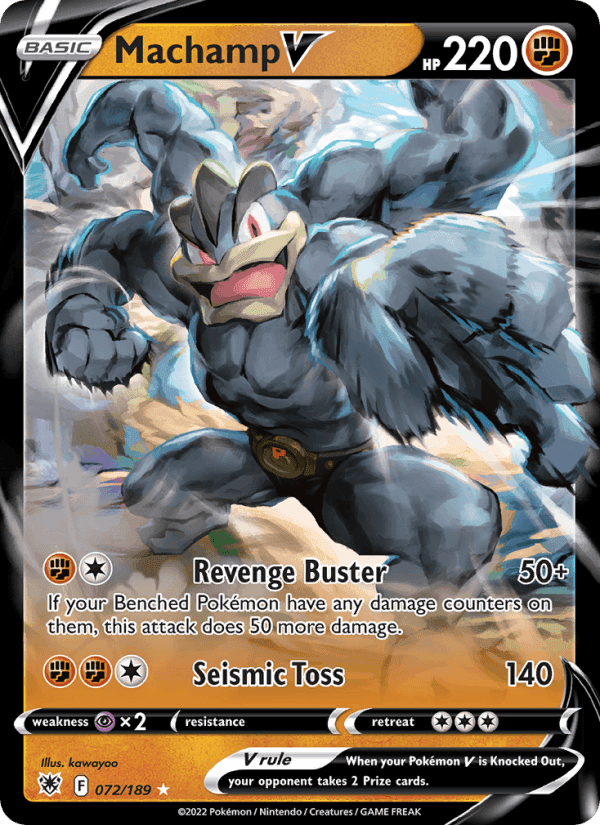 Machamp V, card 072 from Astral Radiance
