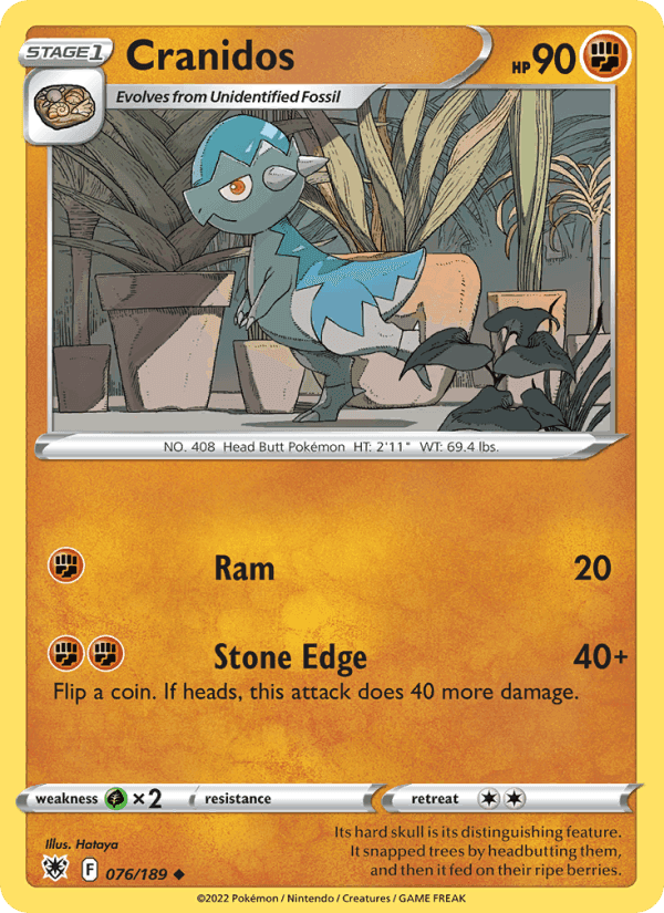 Cranidos, card 076 from Astral Radiance