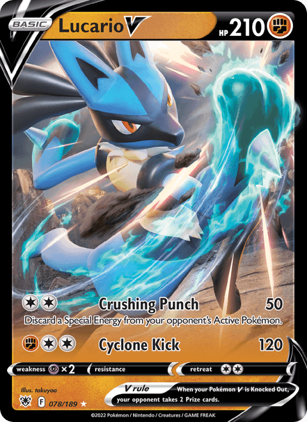 Lucario V, card 078 from Astral Radiance