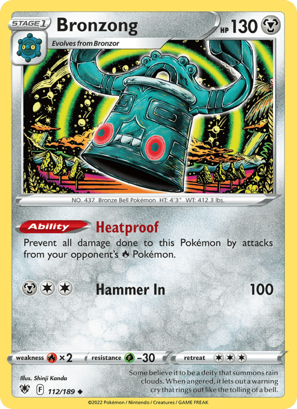 Bronzong, card 112 from Astral Radiance