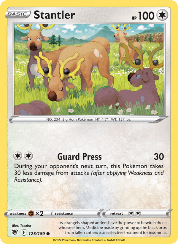 Stantler, card 125 from Astral Radiance