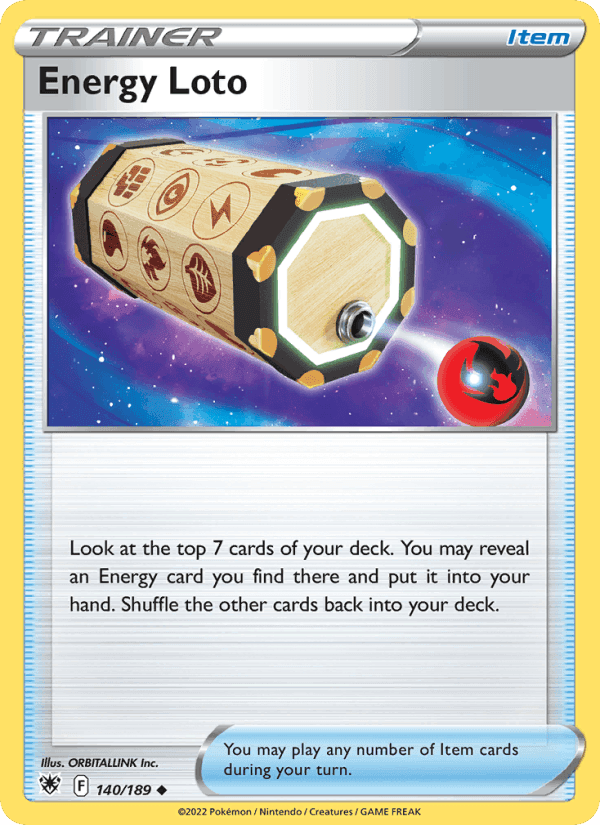 Energy Loto, carta 140 di Astral Radiance