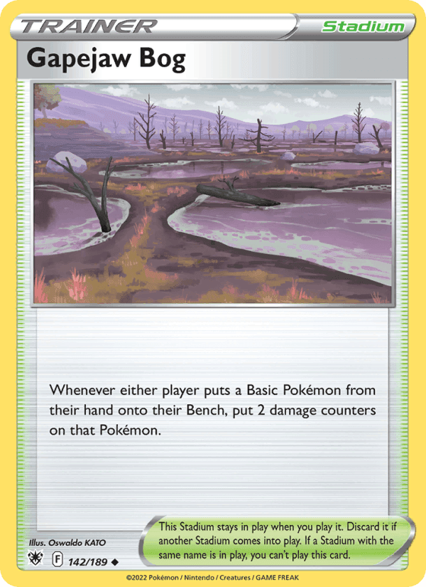 Gapejaw Bog, card 142 from Astral Radiance