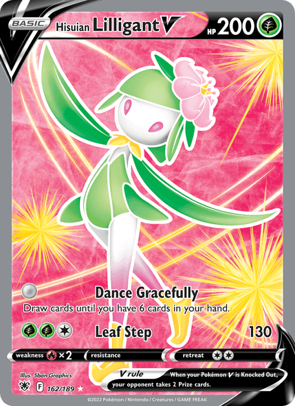 Hisuian Lilligant V, card 162 from Astral Radiance