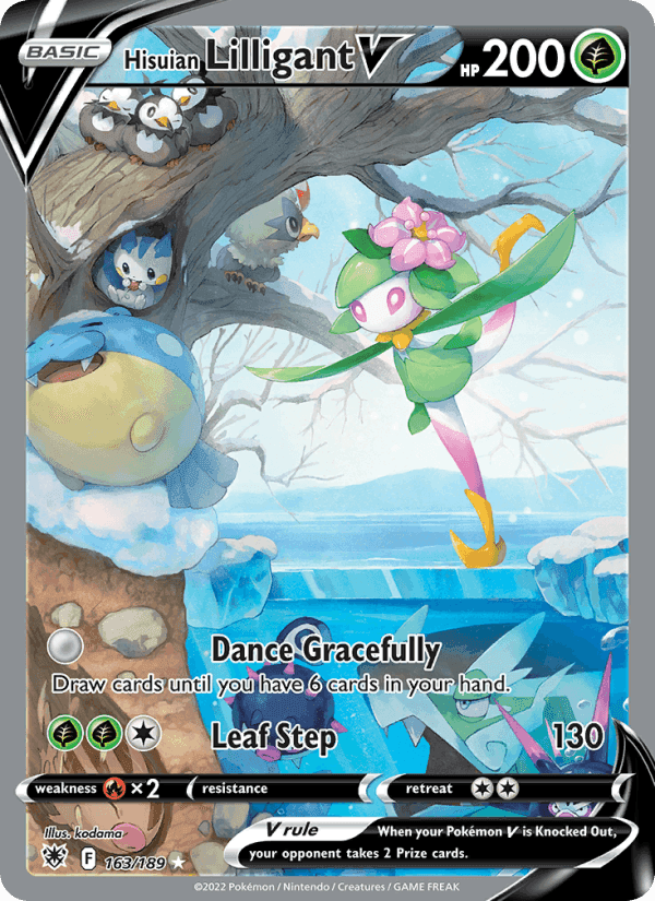 Hisuian Lilligant V, card 163 from Astral Radiance