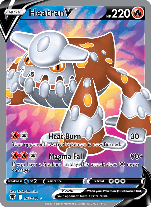 Heatran V, card 165 from Astral Radiance