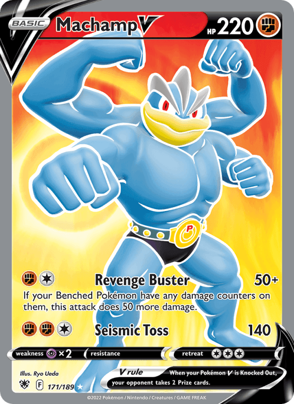 Machamp V, card 171 from Astral Radiance