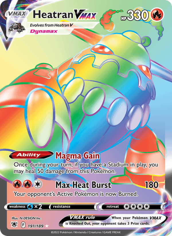 Astral Radiance の 191 番、Heatran VMAX