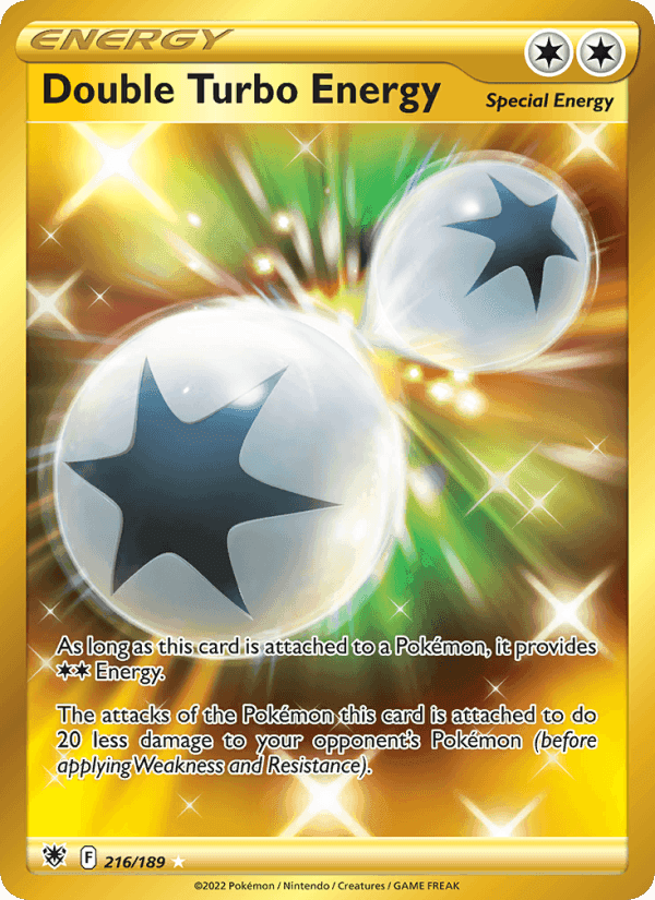 Double Turbo Energy, card 216 from Astral Radiance
