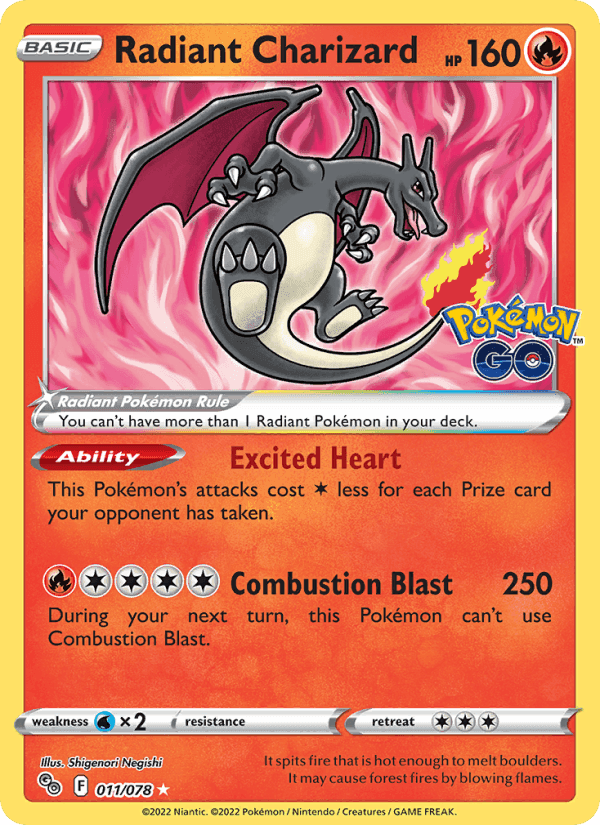 Pokémon GO の 011 番、Radiant Charizard