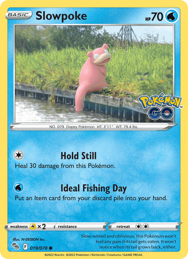Slowpoke, card 019 from Pokémon GO