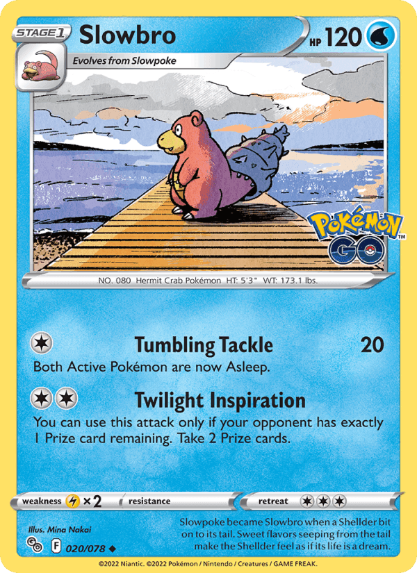 Slowbro, card 020 from Pokémon GO
