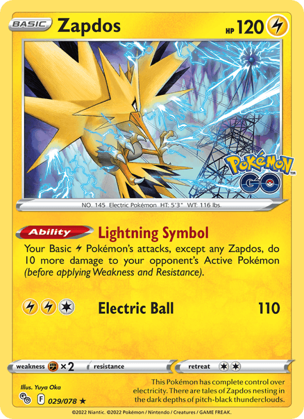 Pokémon GO の 029 番、Zapdos