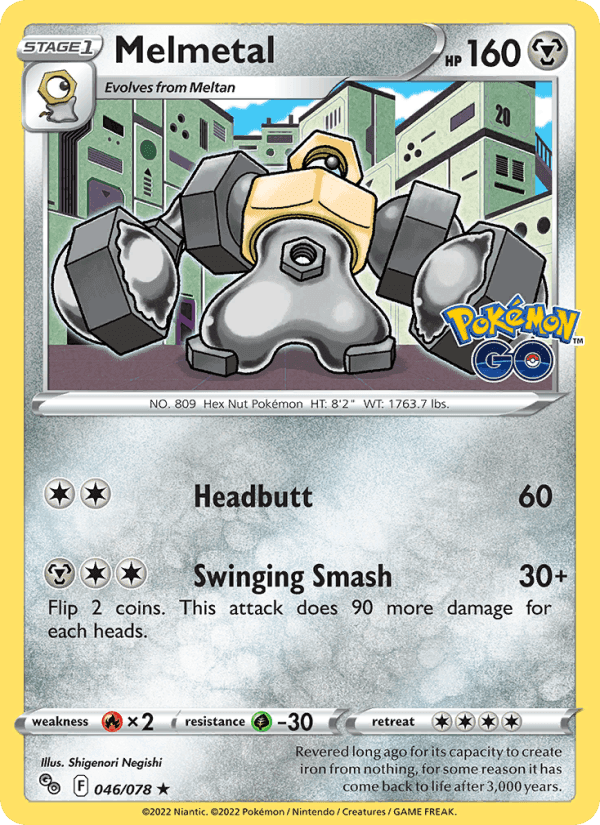 Melmetal, card 046 from Pokémon GO