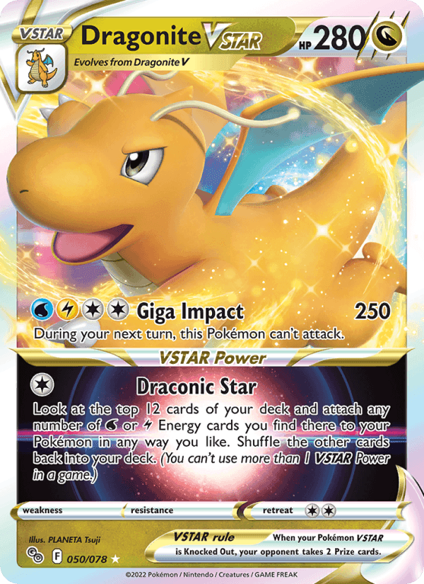 Dragonite VSTAR, carta 050 di Pokémon GO