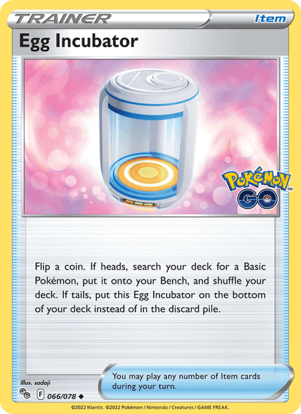 Egg Incubator, card 066 from Pokémon GO