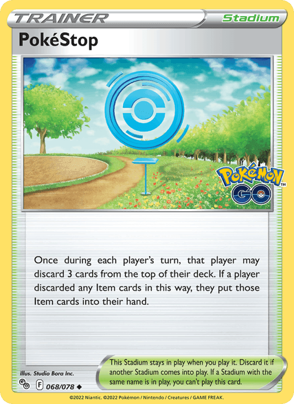 PokéStop, card 068 from Pokémon GO