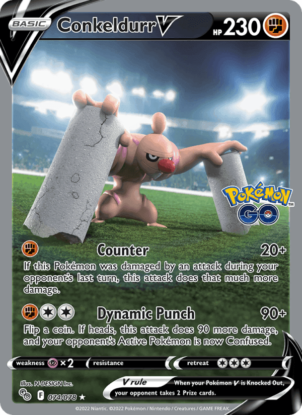 Pokémon GO の 074 番、Conkeldurr V