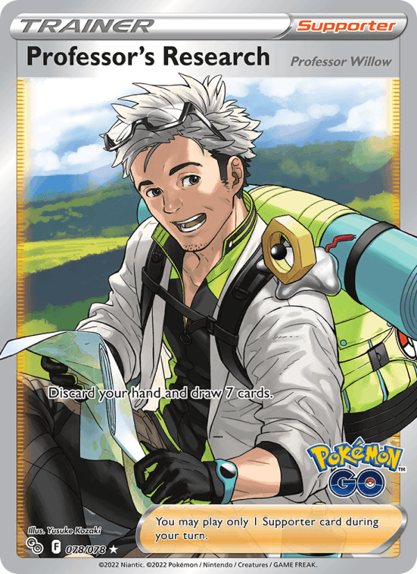 Professor's Research, card 078 from Pokémon GO