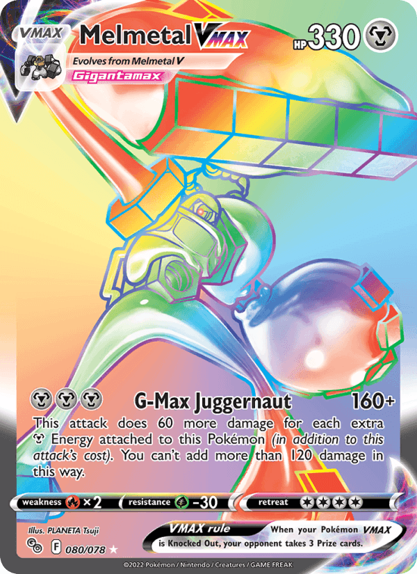 Melmetal VMAX, carta 080 di Pokémon GO