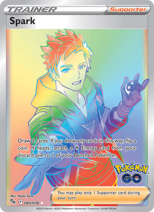 Spark, card 085 from Pokémon GO