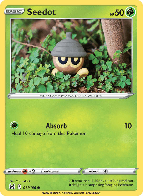 Seedot, card 011 from Lost Origin