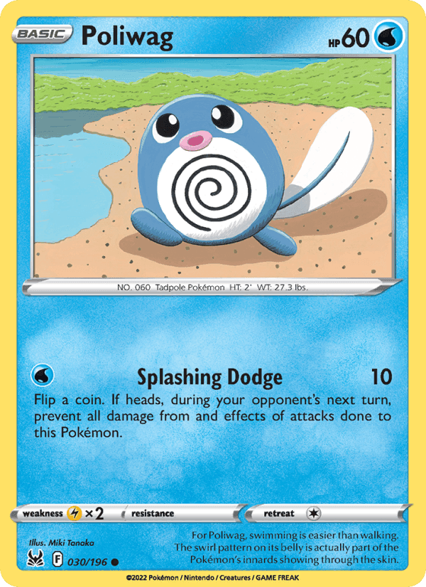 Poliwag, card 030 from Lost Origin