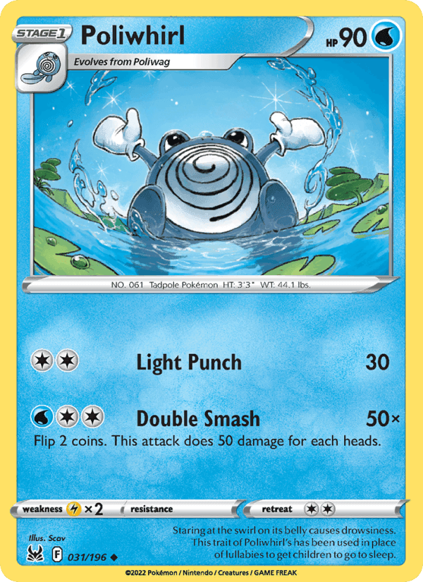 Poliwhirl, card 031 from Lost Origin