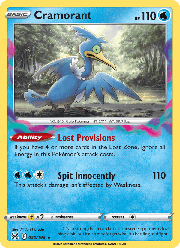 Cramorant, card 050 from Lost Origin