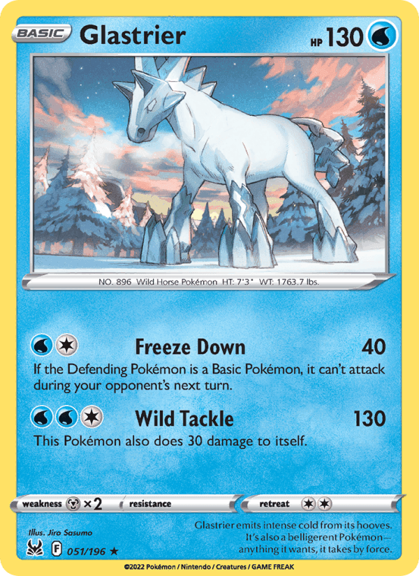 Glastrier, card 051 from Lost Origin