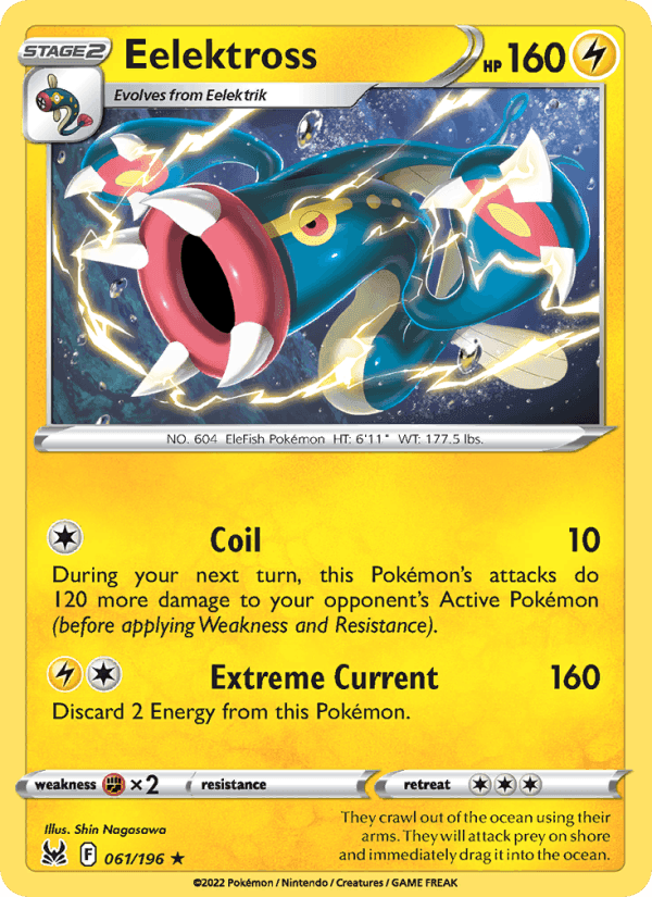 Eelektross, card 061 from Lost Origin