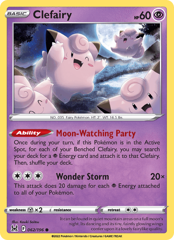Clefairy, card 062 from Lost Origin