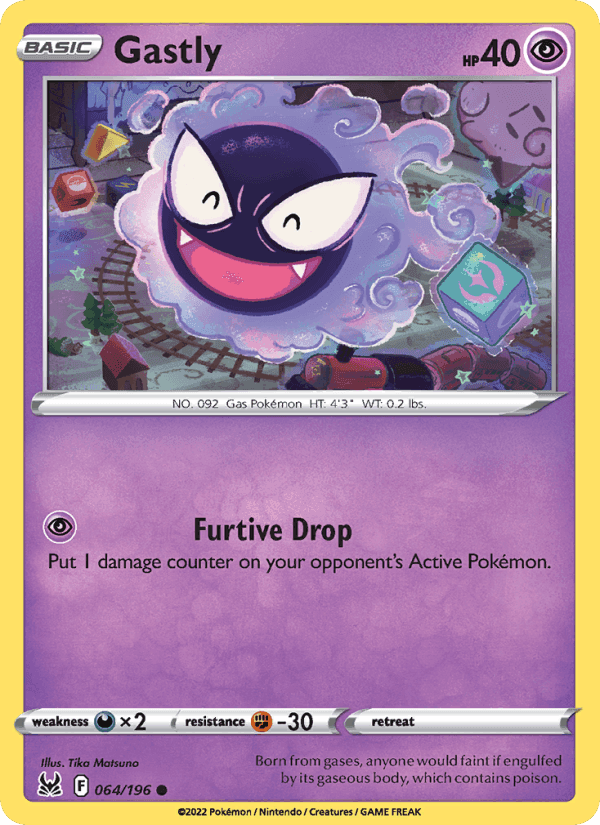 Gastly, carta 064 di Lost Origin