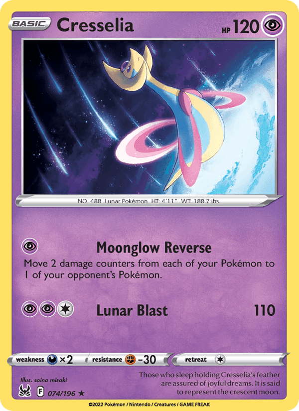 Cresselia, card 074 from Lost Origin