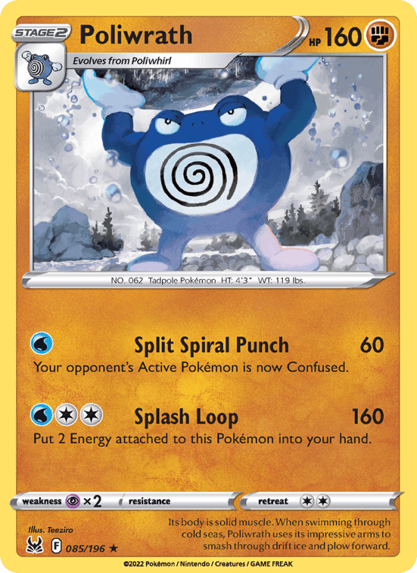 Poliwrath, card 085 from Lost Origin