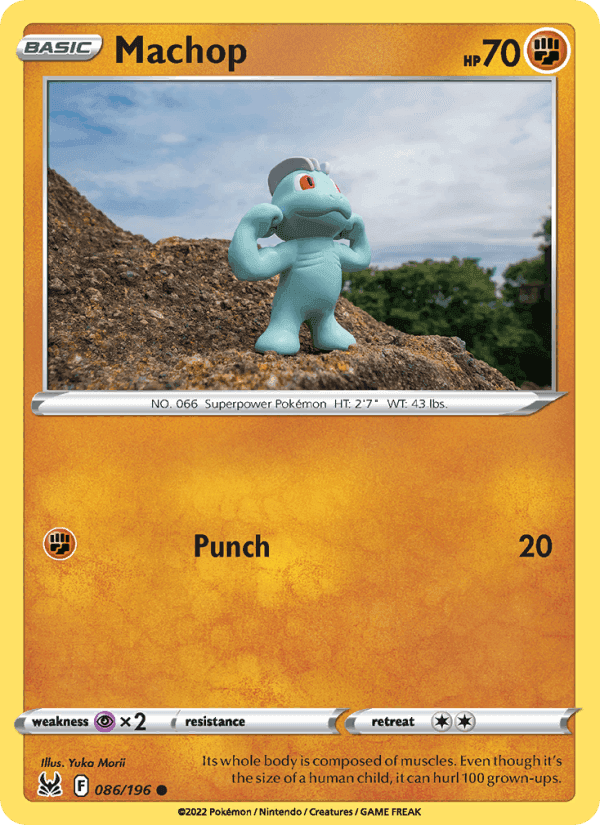 Machop, card 086 from Lost Origin