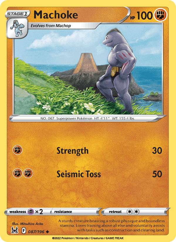 Machoke, card 087 from Lost Origin