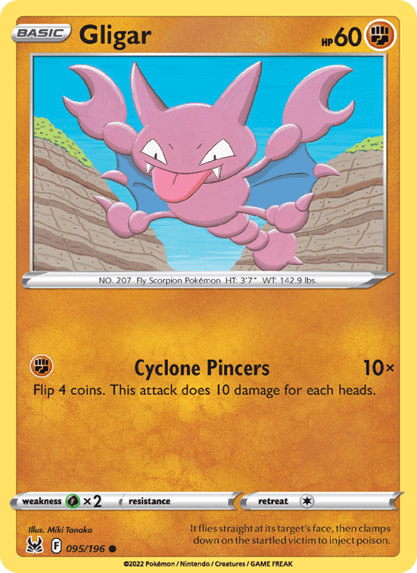Gligar, card 095 from Lost Origin