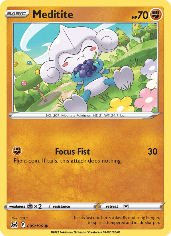 Meditite, card 099 from Lost Origin
