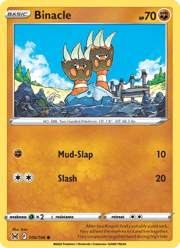 Binacle, card 106 from Lost Origin
