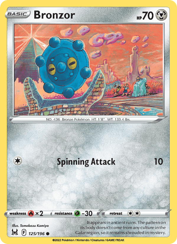 Bronzor, card 125 from Lost Origin