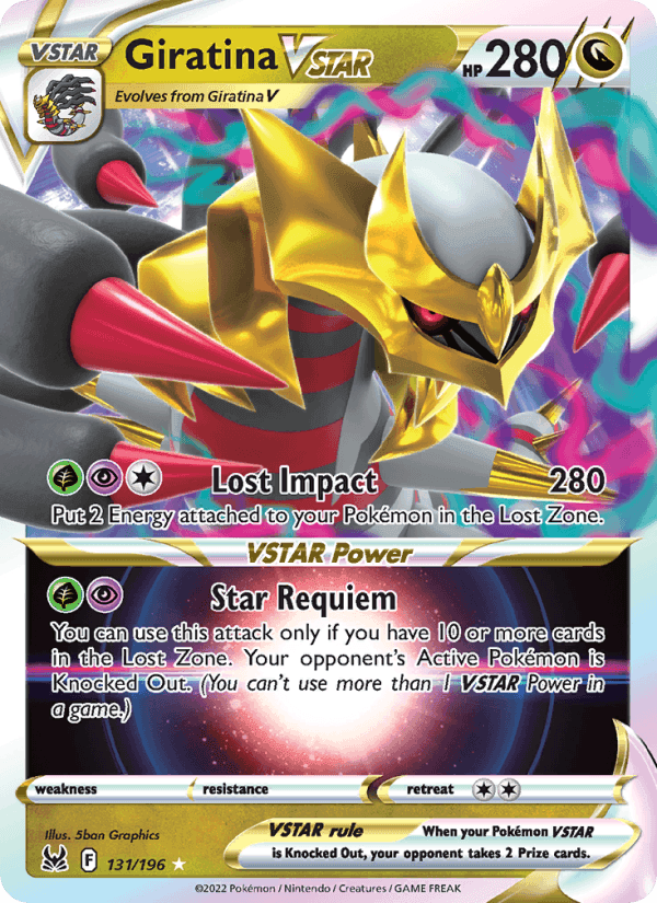 Giratina VSTAR, card 131 from Lost Origin