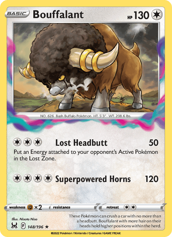 Bouffalant, card 148 from Lost Origin